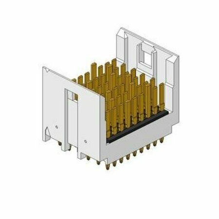 FCI High Speed / Modular Connectors Vs2 Airmax, Vert Hdr 54P, Small Press-Fit 10123358-1011LF